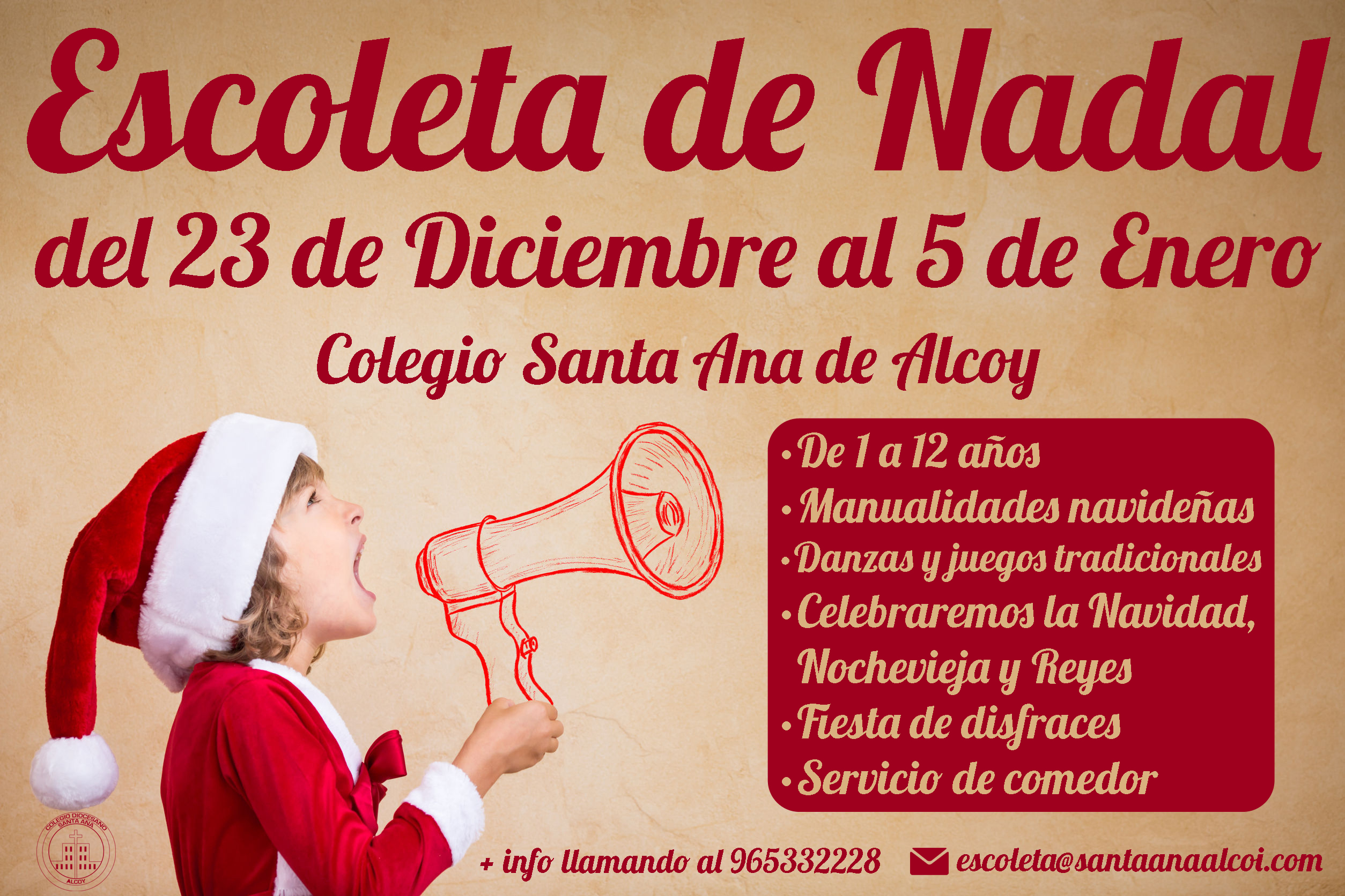 Escoleta de Nadal: abrimos inscripciones