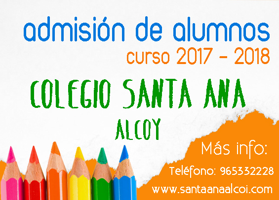 Información admisión alumnado curso 17/18
