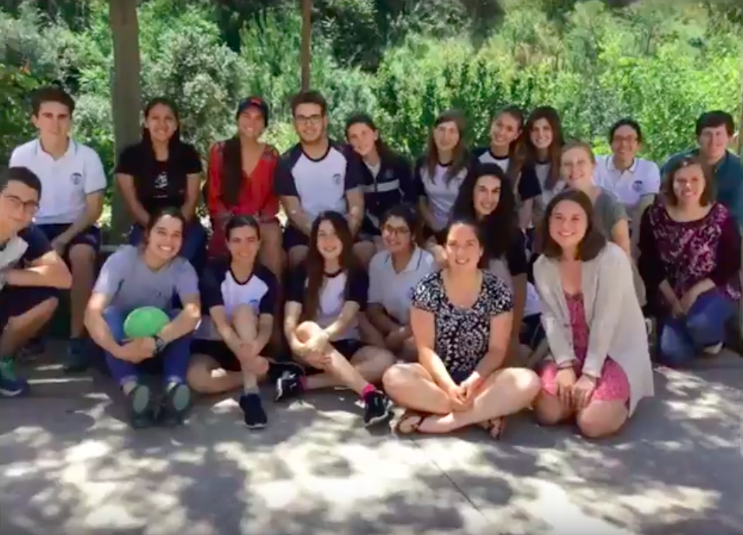 Alumnos estadounidenses en el colegio Santa Ana