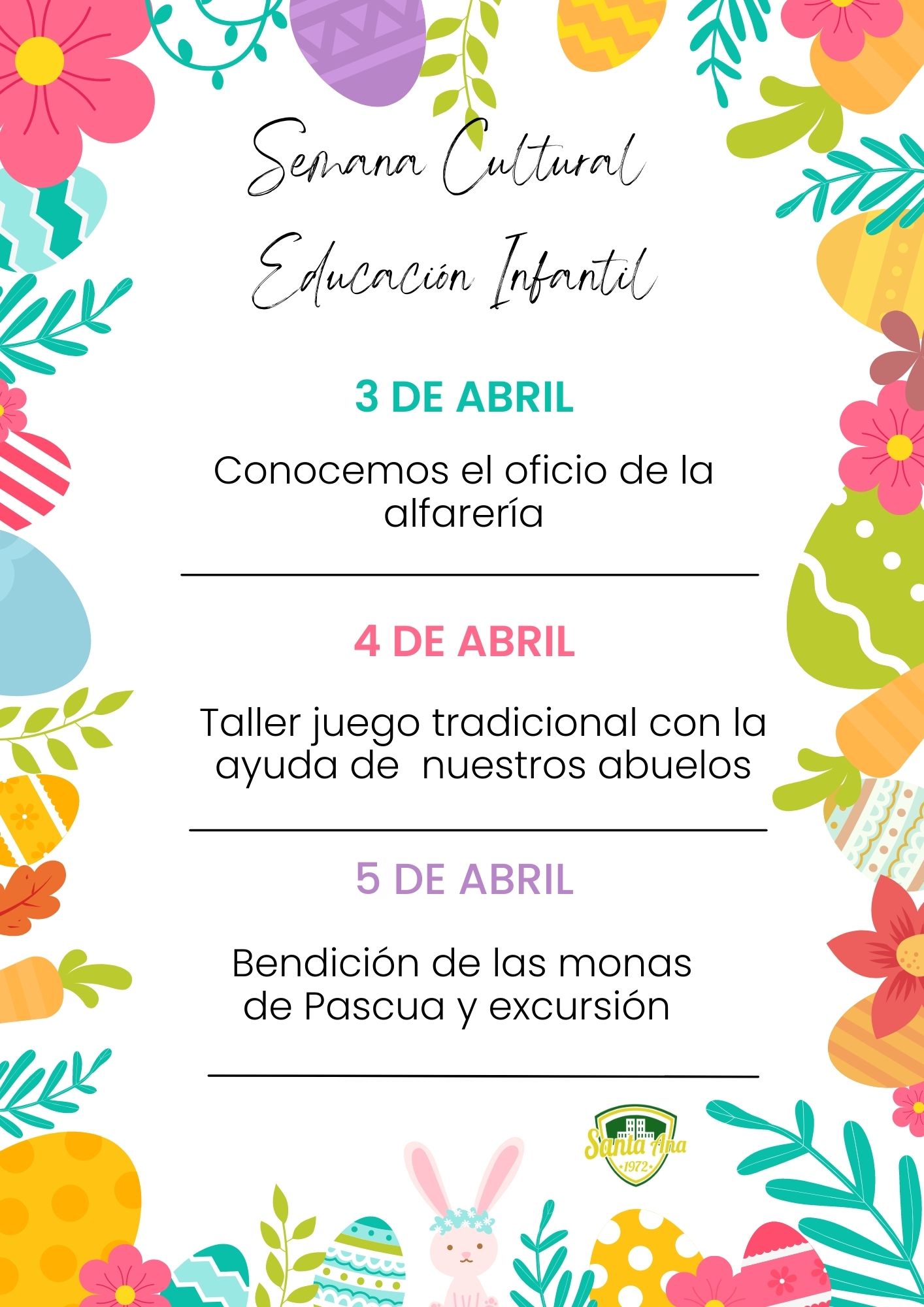 SEMANA CULTURAL – EDUCACIÓN INFANTIL